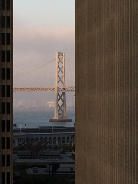 San Francisco Bay Bridge Framed Downtown